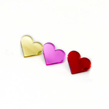 hartjes broche pin hartje goud symbolisch cadeautje la miseto pynappel