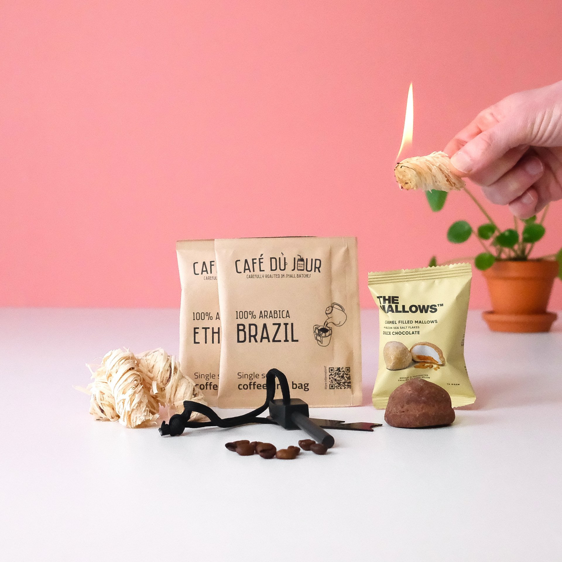 vaderdag brievenbus cadeau man magnesium vuurstarter coffeebrewer aanmaakwokkel marshmallows pynappel Uniek cadeau voor mannen vaderdag cadeau bezorgen