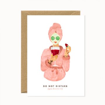 kaart do not disturb you deserve it even tijd voor je zelf a6 pynappel