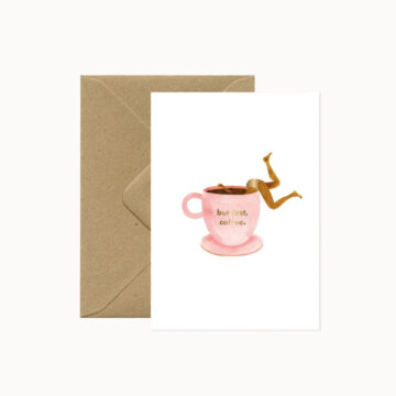 koffie kaart all the ways to say but first coffee pynappel brievenbus cadeau