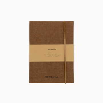 linnen notitieboek 112 pagina's dotted notitieboek oak monk and anna pynappel
