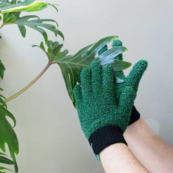 microvezel handschoen planten afstoffen botanopia stofhandschoen pynappel cadeau plantenliefhebber