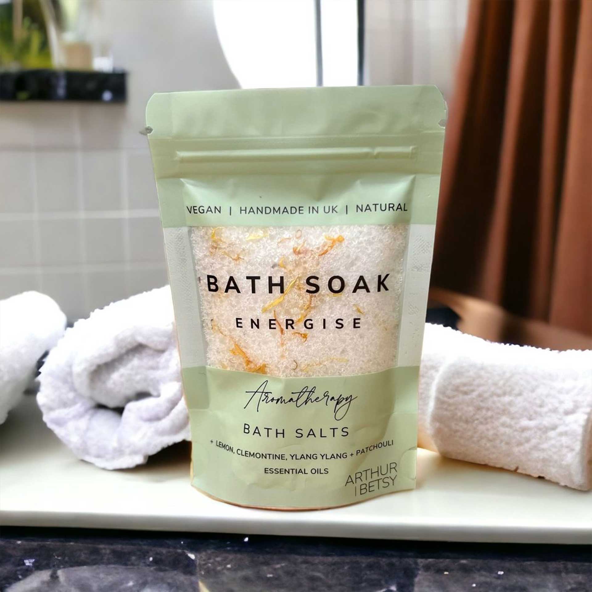 natuurlijk badzout citroen ylang ylang patchouli bath salts energise arthur betsy pynappel brievenbus cadeau
