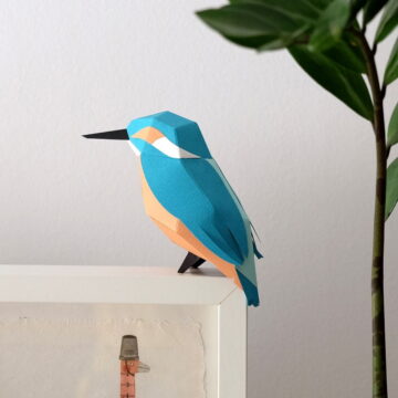 papieren vogel ijsvogel diy plego pynappel cadeau webshop