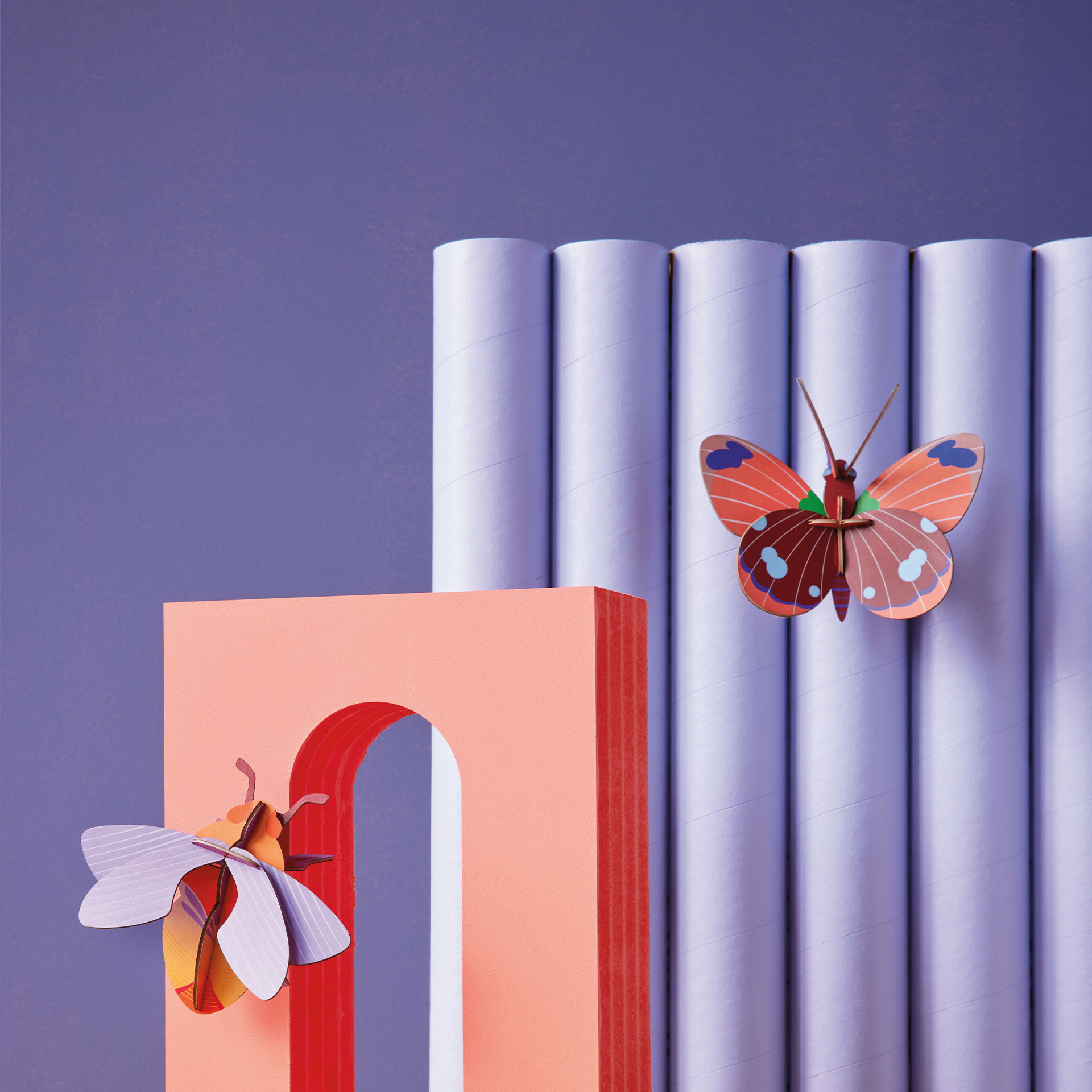 muurdecoratie vlinder studio roof delias butterfly vlinder van papier pynappel brievenbus cadeau