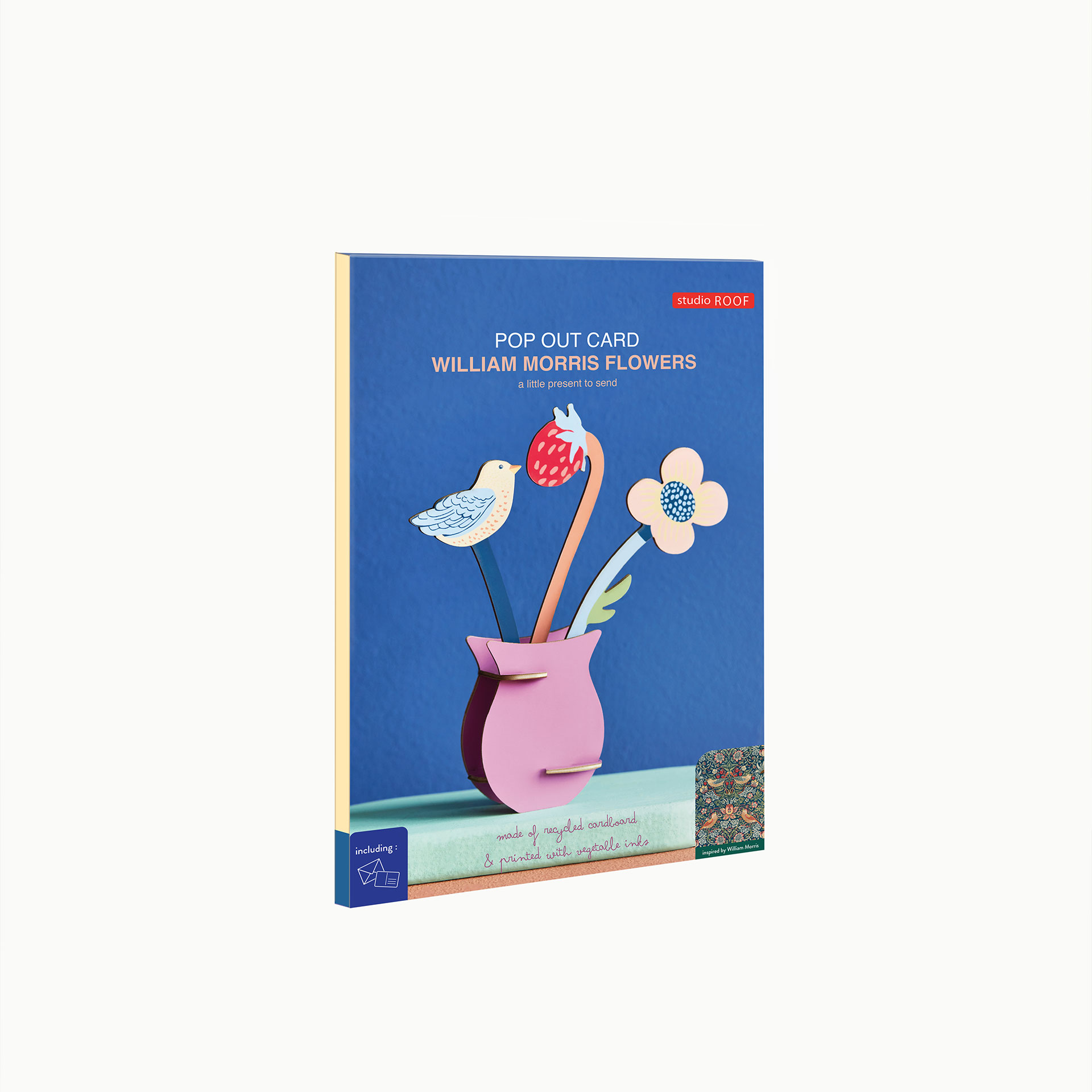 studio roof pop out card gustav klimt flowers pop up kaart pop up card bloemen pynappel brievenbus cadeau