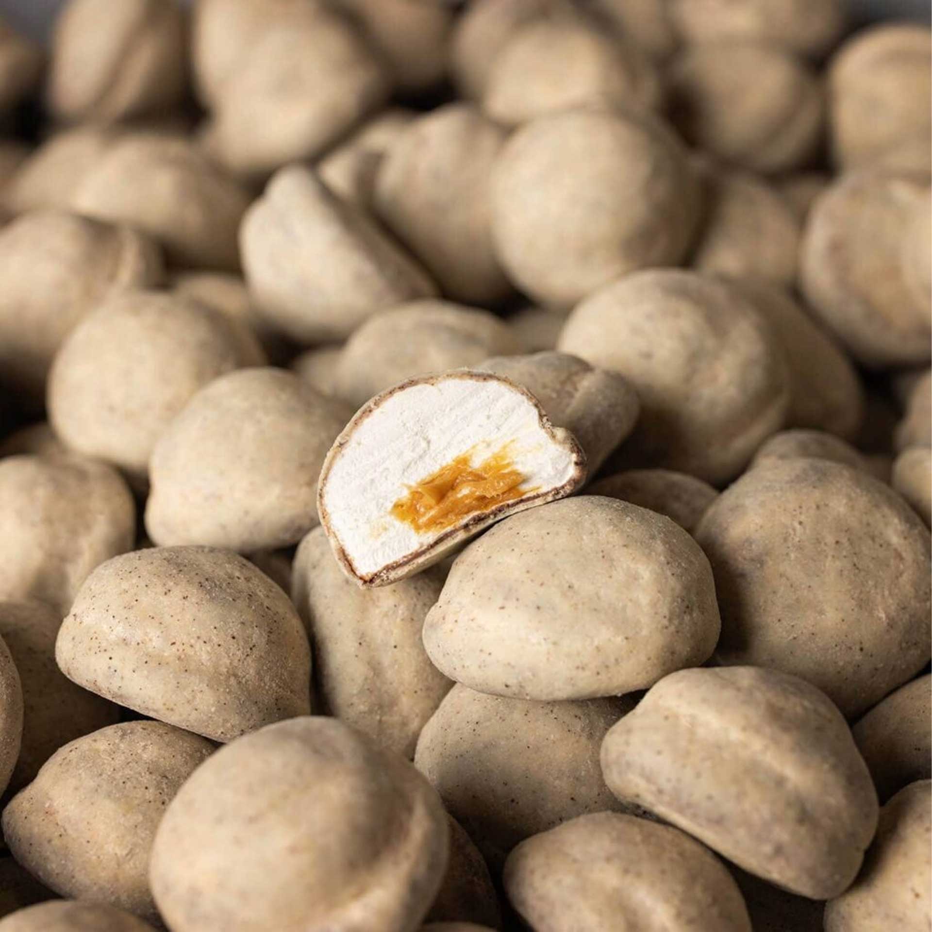 karamel gevulde marshmallow coffee belgian white choc koffie witte chocolade the mallows pynappel