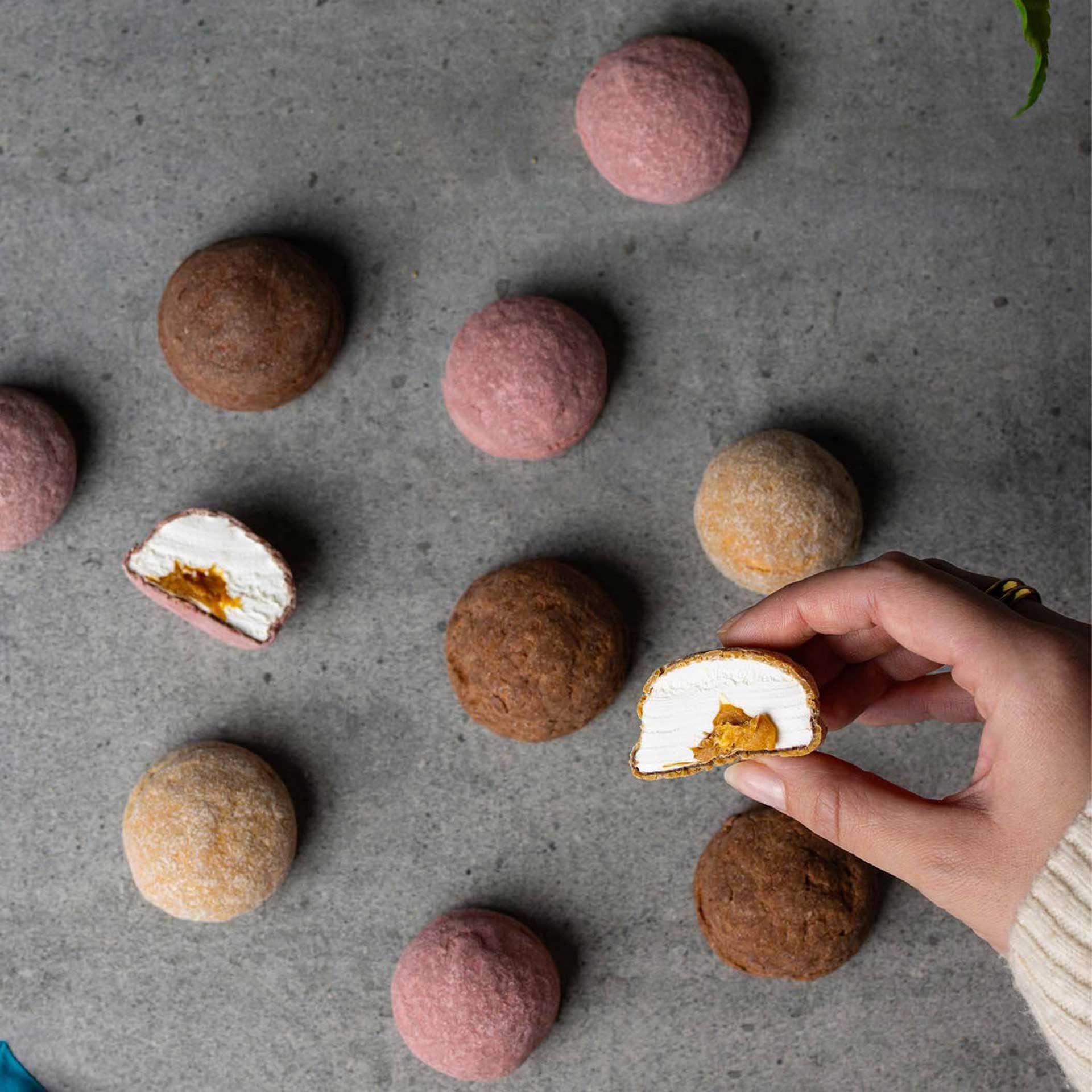 the mallows marshmallows gevuld met karamel pynappel