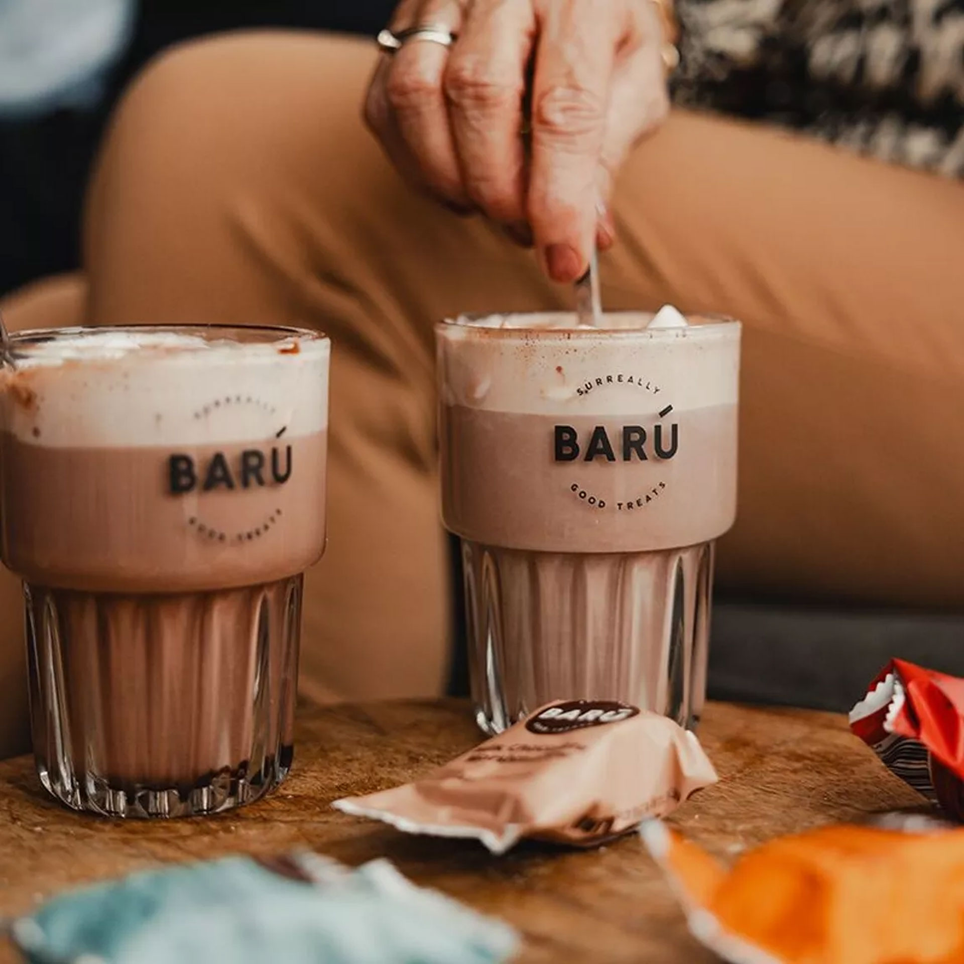 baru swirly hot chocolate warme chocolademelk poeder zakje pynappel brievenbus cadeau