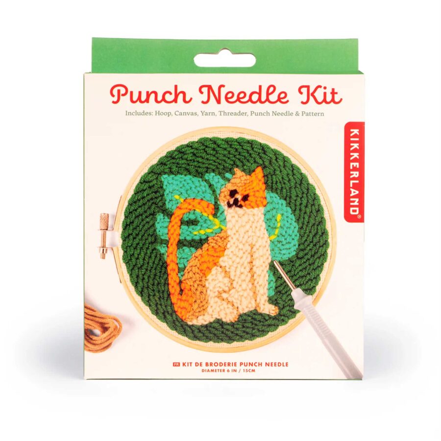 cat punch needle kikkerland kat punchneedle pynappel brievenbus cadeau