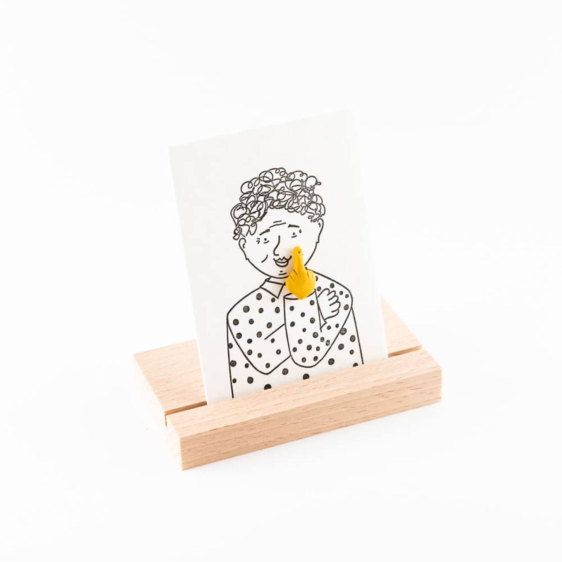 fuck you pin grandma studio flash letterpress kaartje met pin brievenbus cadeau pynappel