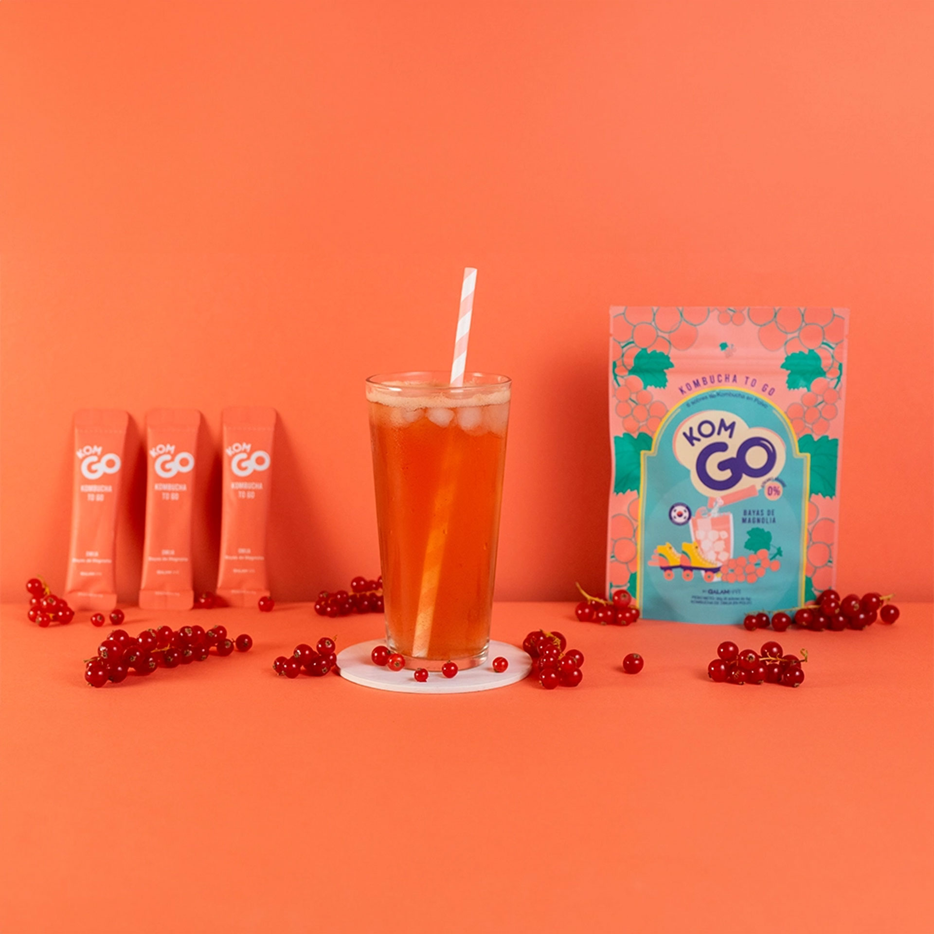 Koreaanse Kombucha ToGo - Citroen, Bessen, Framboos - Afbeelding 2