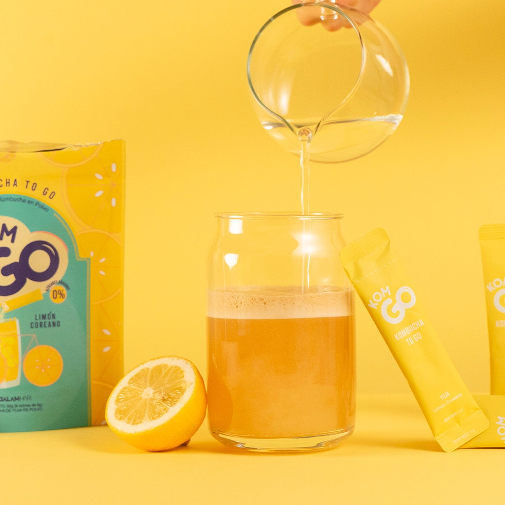 Koreaanse Kombucha ToGo - Citroen, Bessen, Framboos - Afbeelding 4