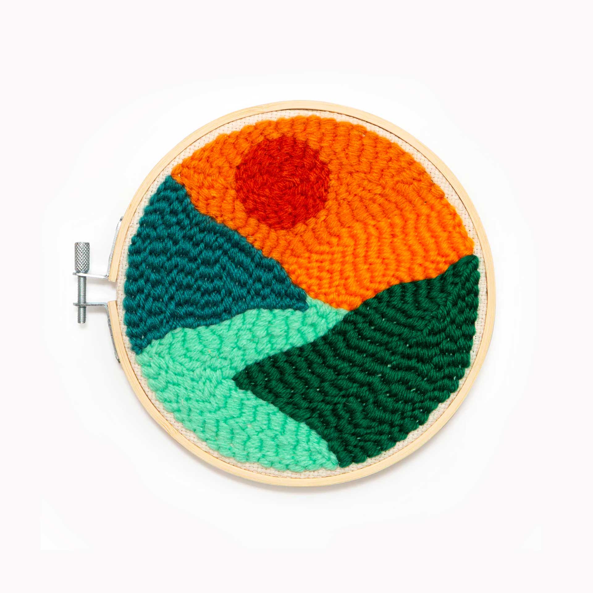 landscape punch needle kikkerland landschap punchneedle pynappel brievenbus cadeau
