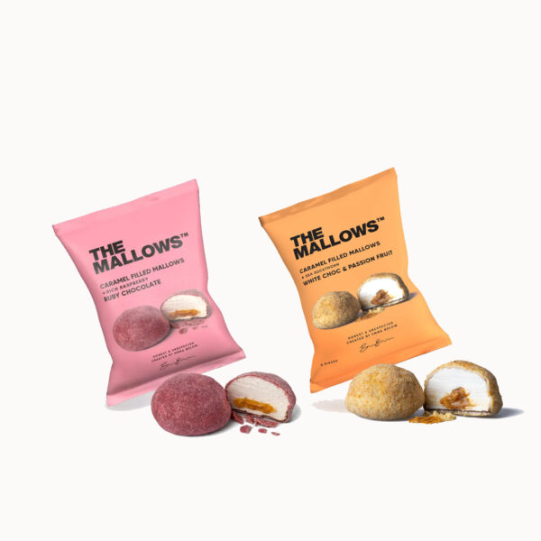 karamel gevulde marshmallow the mallows combo fruitig pynappel brievenbus cadeau