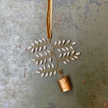 decoratieve hanger bel hanger met pareltjes weldaad pynappel brievenbus cadeau