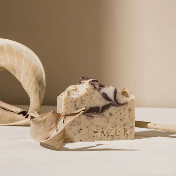 koffie scrub zeep bodybar natuurlijke zeep cacao coffee comfort azur pynappel