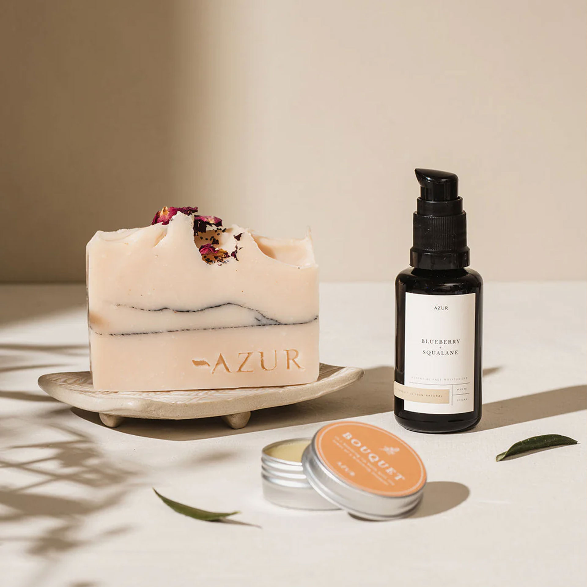 natuurlijke zeep bar wild flower azur natural bodycare bloemen zeep pynappel brievenbus cadeau