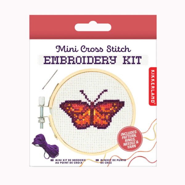 vlinder borduurkit kikkerland borduur kit mini butterfly kruissteek borduursetje diy kits borduren pynappel