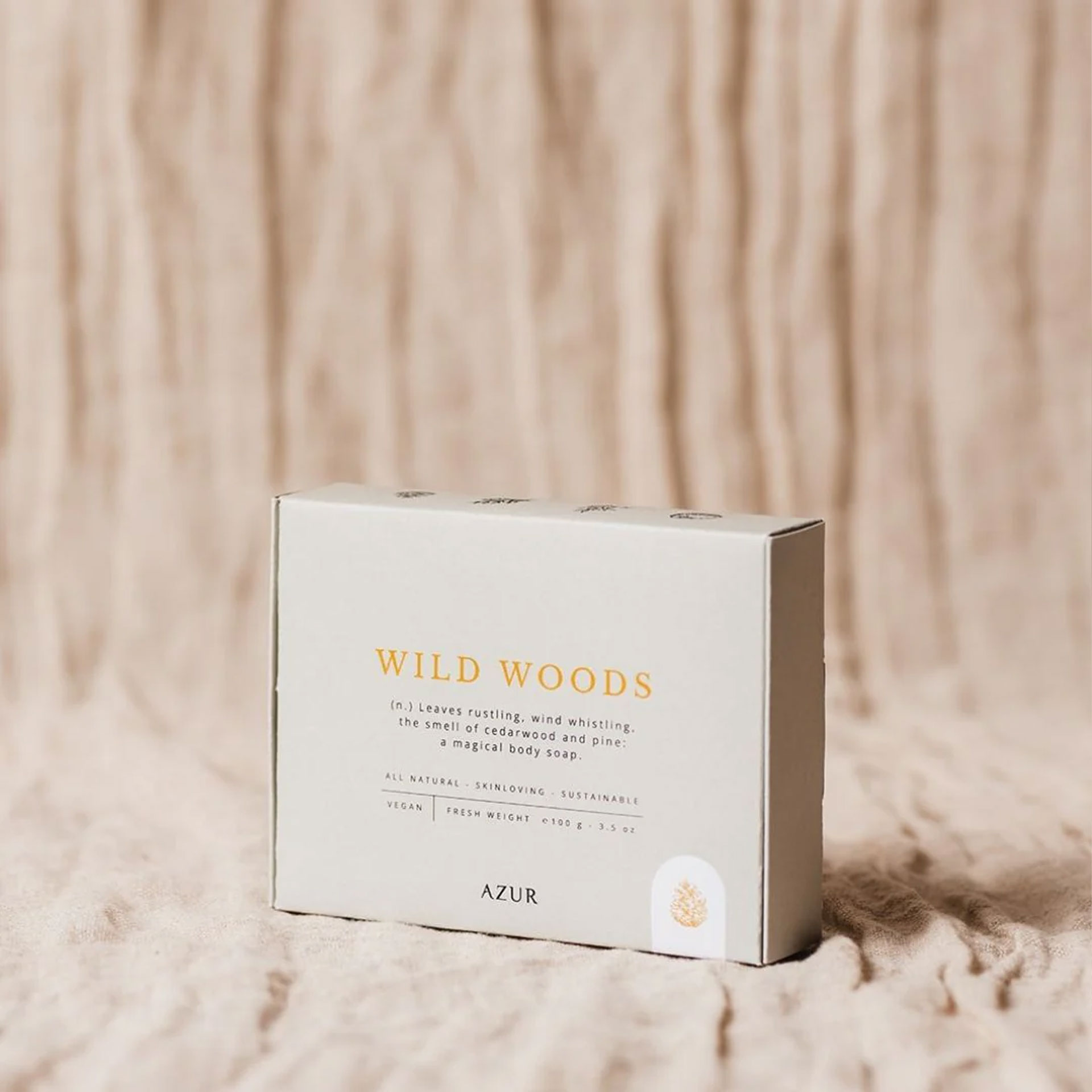 wild woods natuurlijke zeep bodybar cederhout rozemarijn zeep azur natural bodycare ambachtelijke zeep