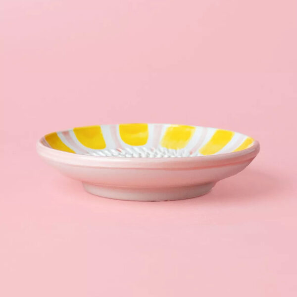 knoflook rasp bordje rasp schaaltje roze geel rosa valentina pynappel