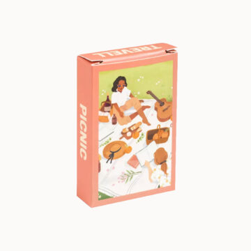 mini puzzel picnic trevell 99 stukjes pynappel brievenbus cadeau legpuzzel