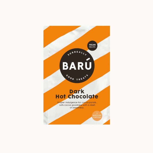 baru dark hot chocolate warme chocolademelk 64% cacao poeder zakje