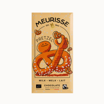 meurisse pretzel chocolade melkchocolade reep brievenbus cadeau pynappel