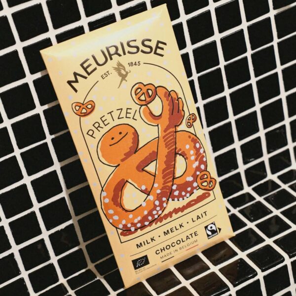 meurisse pretzel chocolade melkchocolade reep brievenbus cadeau pynappel