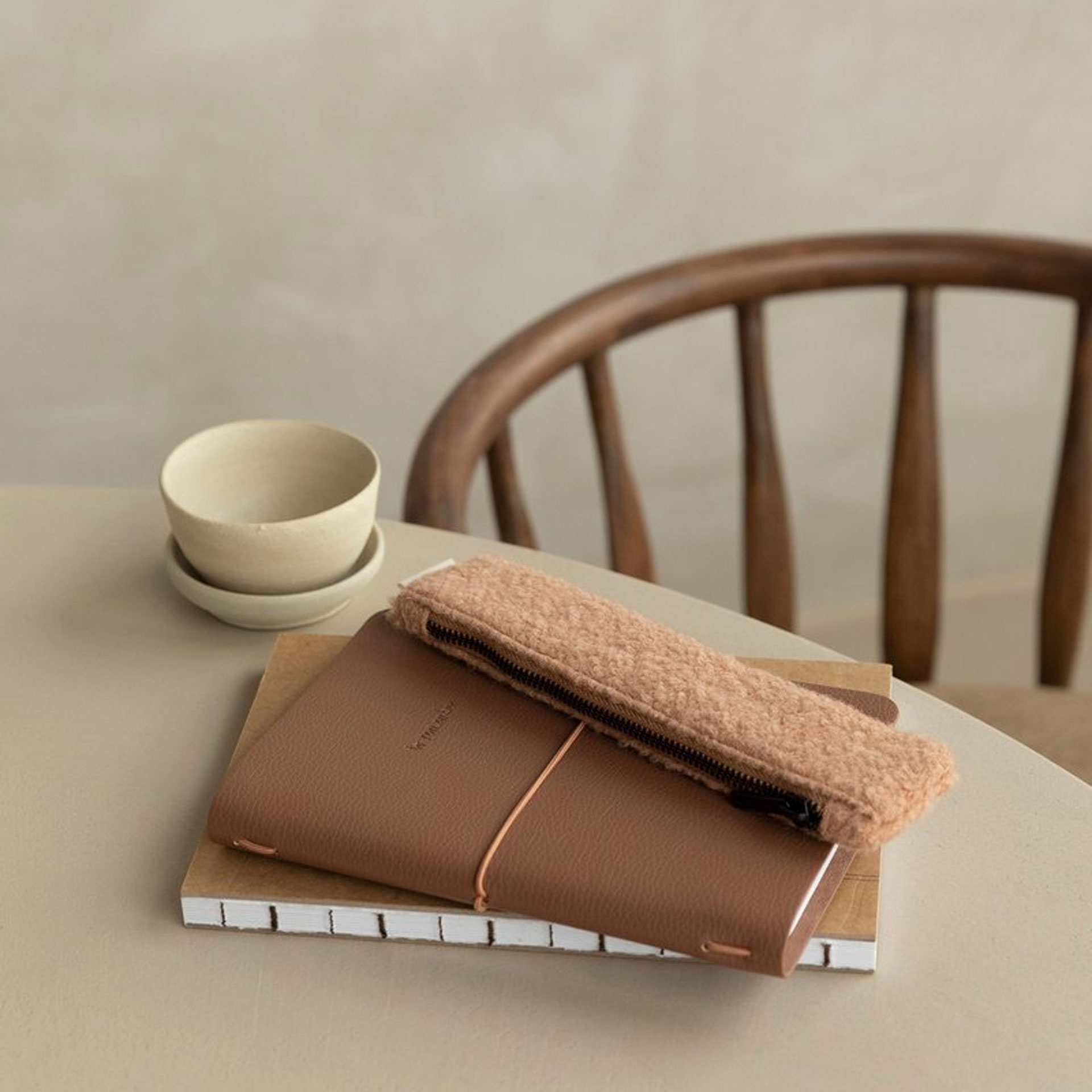 pennenetui wol cashew potloden etui monk and anna pynappel