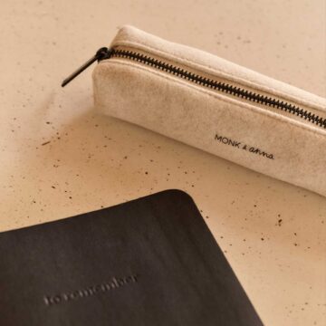 pennenetui wol monk and anna blank pynappel potloden etui brievenbus cadeau