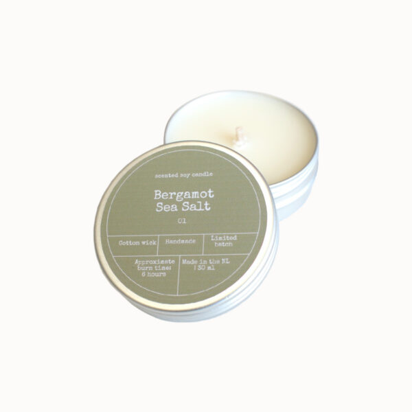 soja geurkaars bergamot zeezout