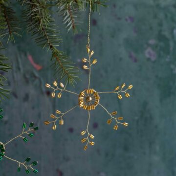 kerst ornament sneeuwvlok kerstster