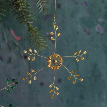 kerst ornament sneeuwvlok kerstster