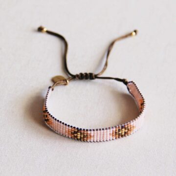 miyuki armband nude cognac bazou weefarmband miyuki kralen pynappel brievenbus cadeau