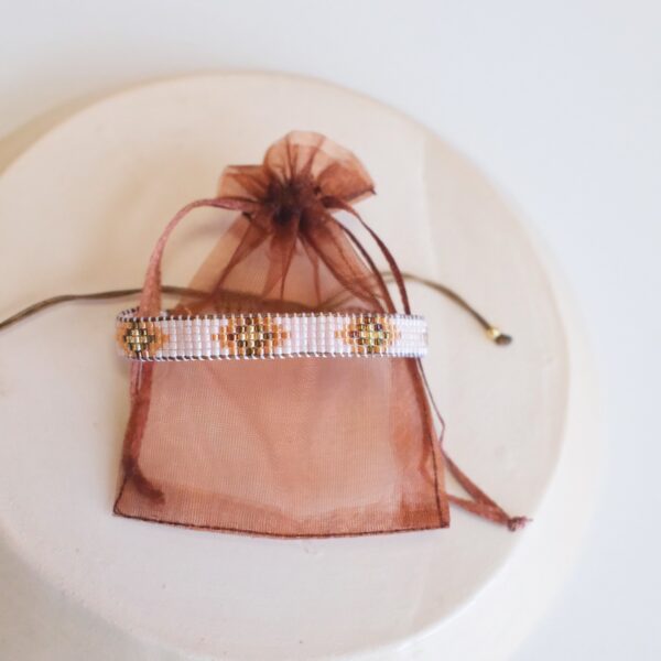 miyuki armband nude cognac bazou weefarmband miyuki kralen pynappel brievenbus cadeau