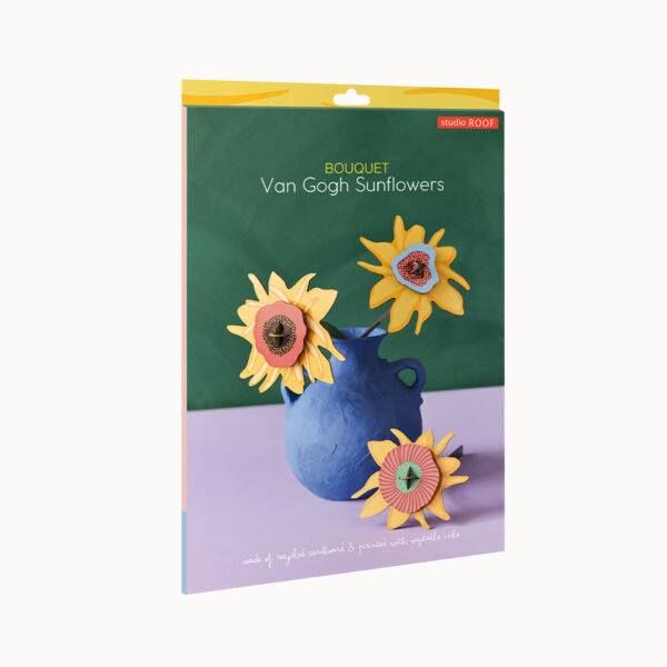 papieren bloemen studio roof van gogh zonnebloemen bosje bloemen brievenbus cadeau