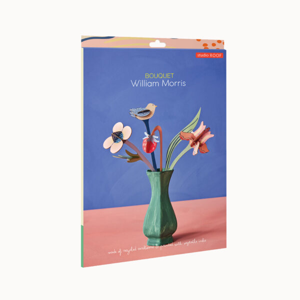 papieren bloemen studio roof william morris boeket bosje bloemen brievenbus cadeau