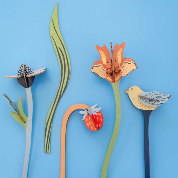 papieren bloemen studio roof william morris boeket bosje bloemen brievenbus cadeau