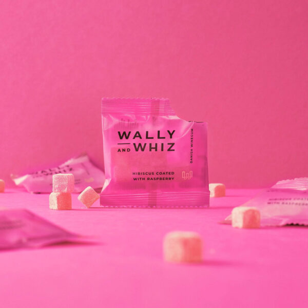 vegan winegums hibiscus framboos wally and whiz raspberry pynappel