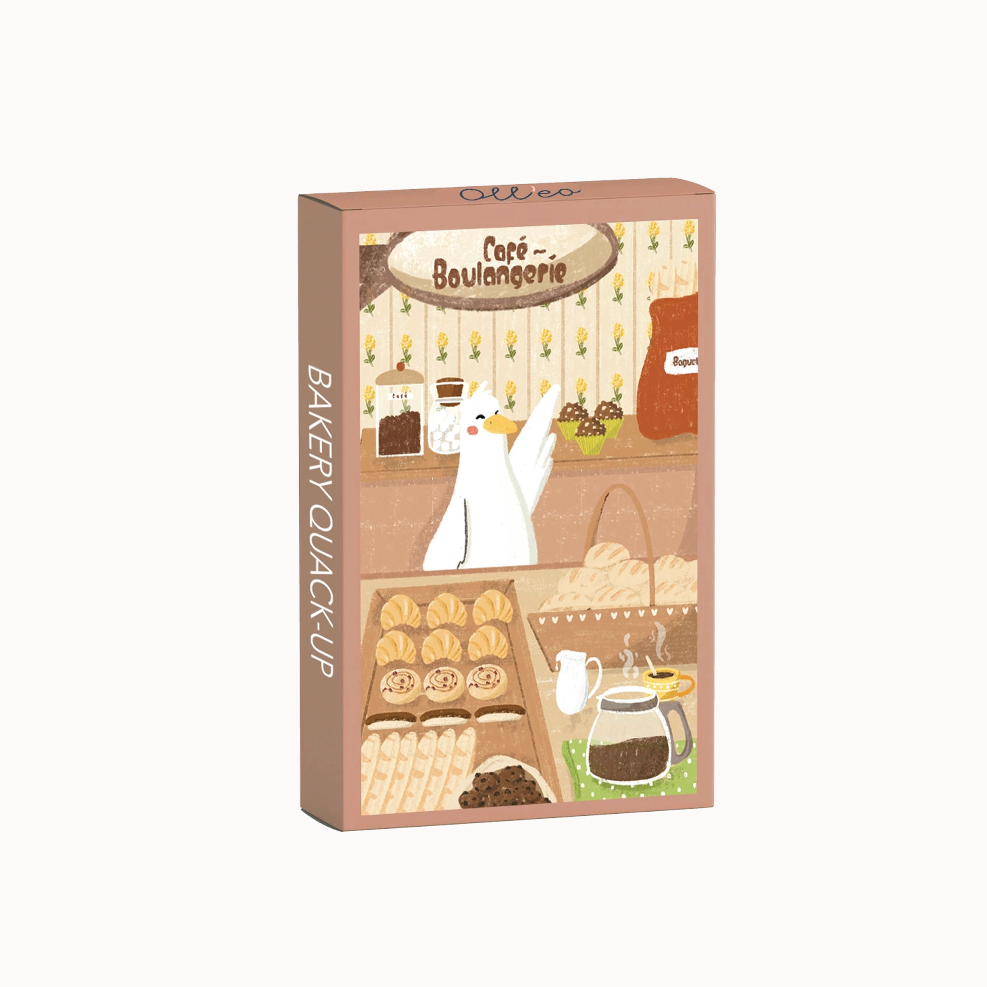 mini puzzel 99 stukjes bakery quack up puzzel olleo pynappel brievenbus cadeaupakket samenstellen