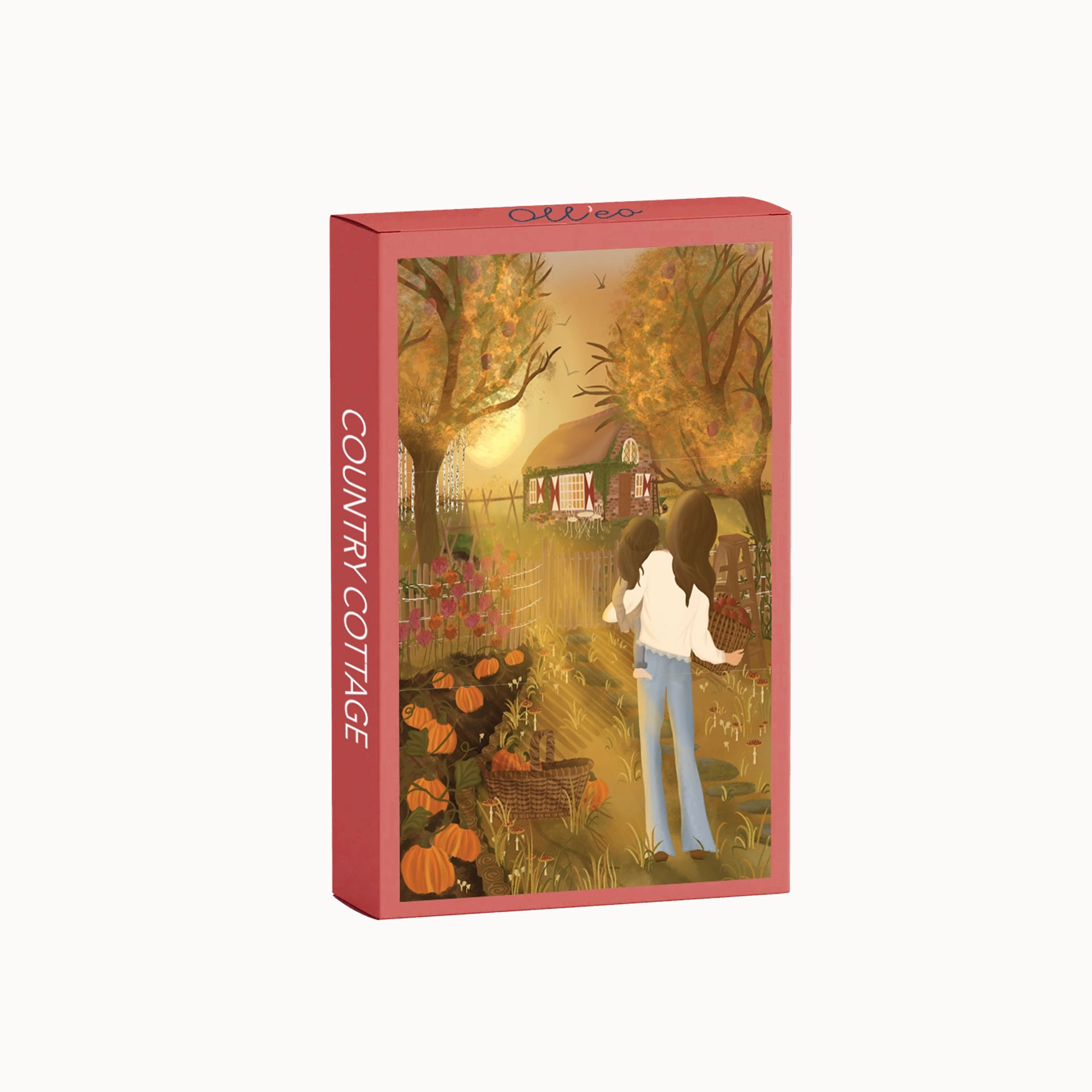 mini puzzel 99 stukjes country cottage puzzel olleo pynappel brievenbus cadeaupakket samenstellen