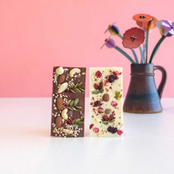 luxe chocoladereep met noten gedroogd fruit melkchocolade dreamy chocolatez luxe chocolade cadeau pynappel