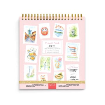 aquarel travel set japan la petite epicerie aquarel boekje pynappel