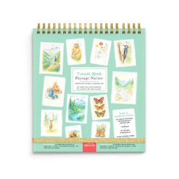 aquarel travel set paysage nature la petite epicerie aquarel boekje pynappel