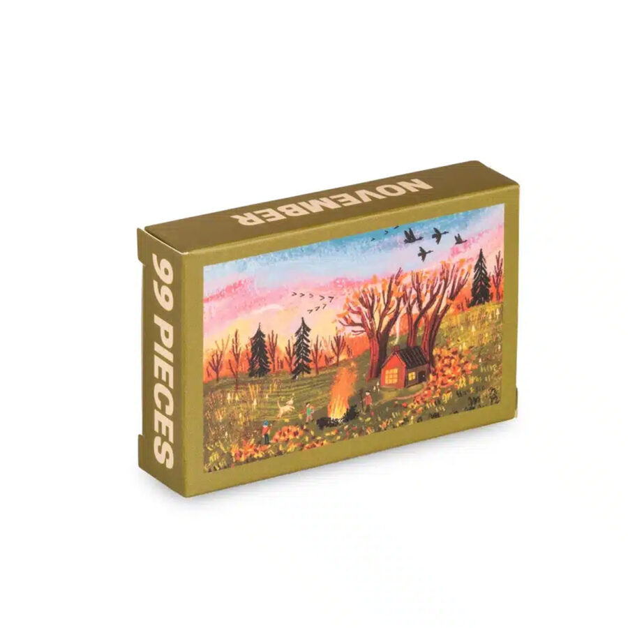 mini puzzel november trevell autumn vibe herfst cadeau herfstpuzzel brievenbus cadeau pynappel