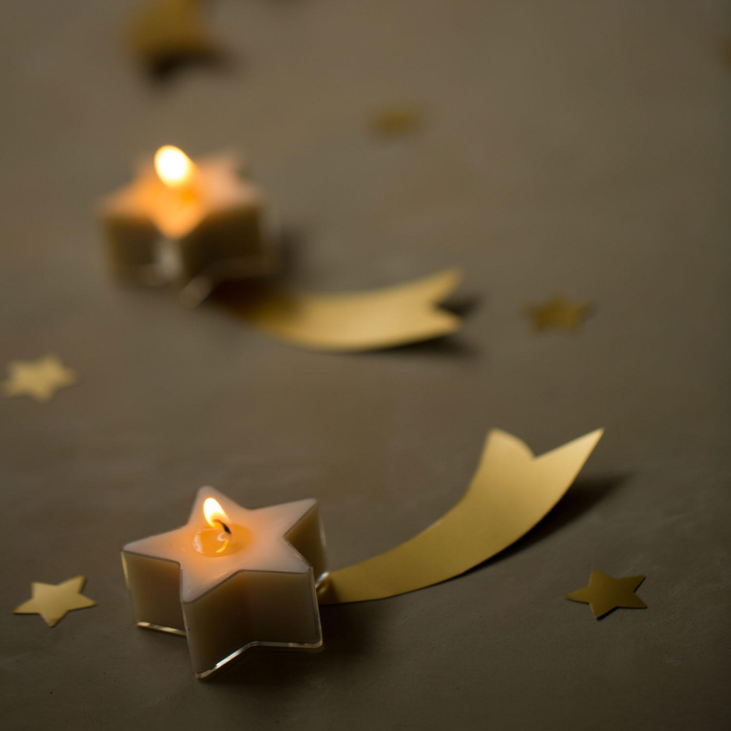 ster waxinelichtjes kerst rustik lys set 5 stuks brievenbus cadeau